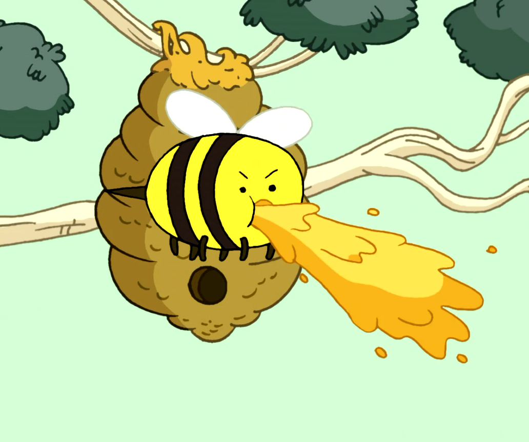 1. Honey is basically bee vomit. 